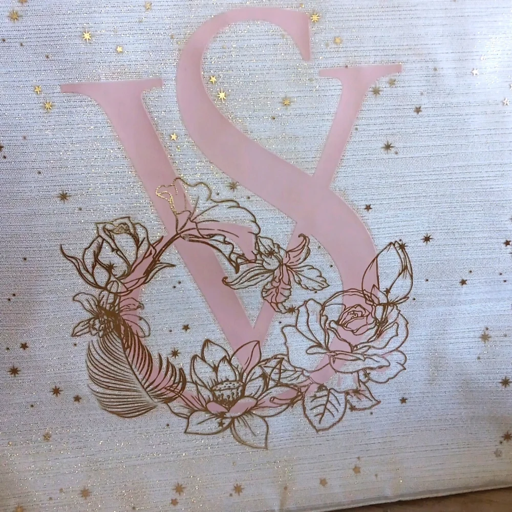 - VICTORIA'S SECRET GOLD STAR TOTE BAG NWOT